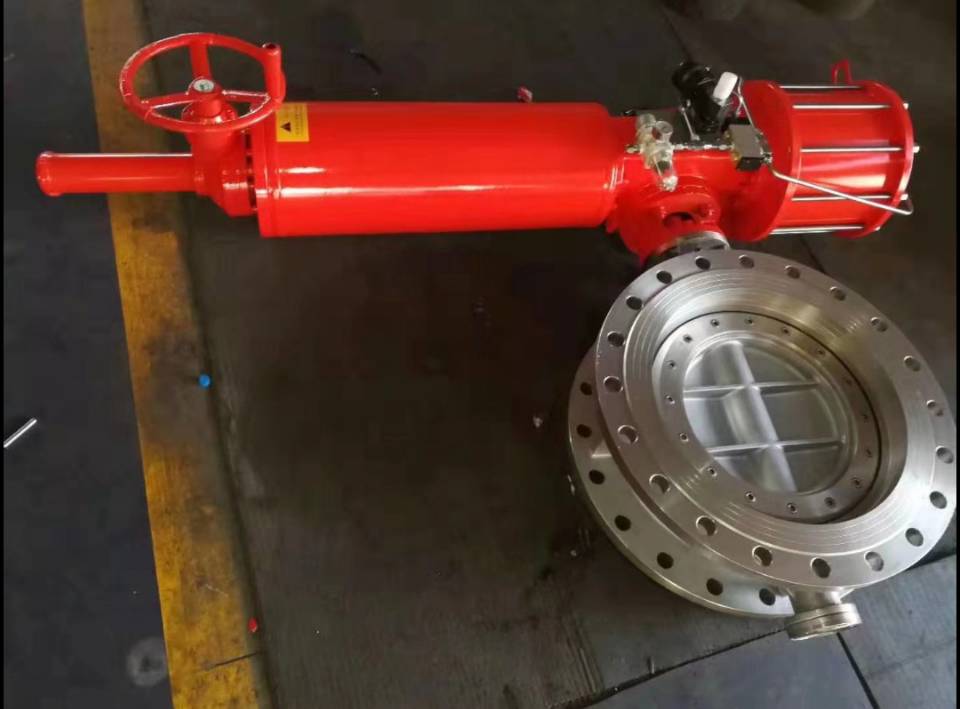 氣動雙向壓三偏心蝶閥